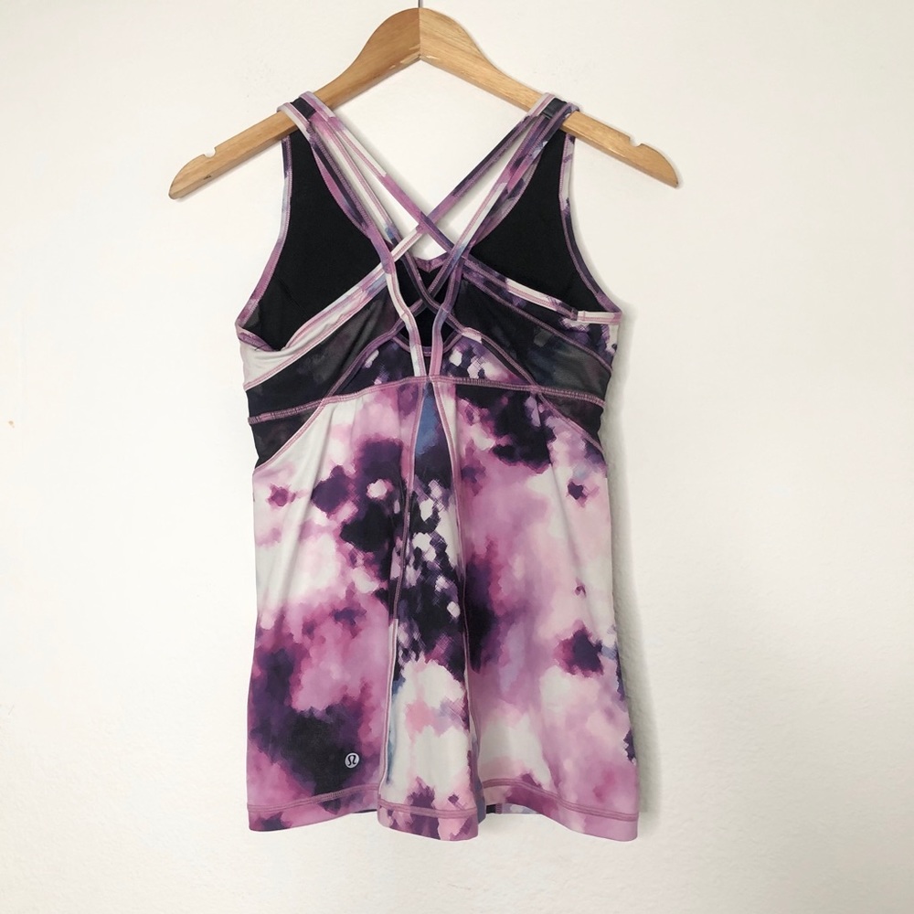 Rare Lululemon space top purple size 4
